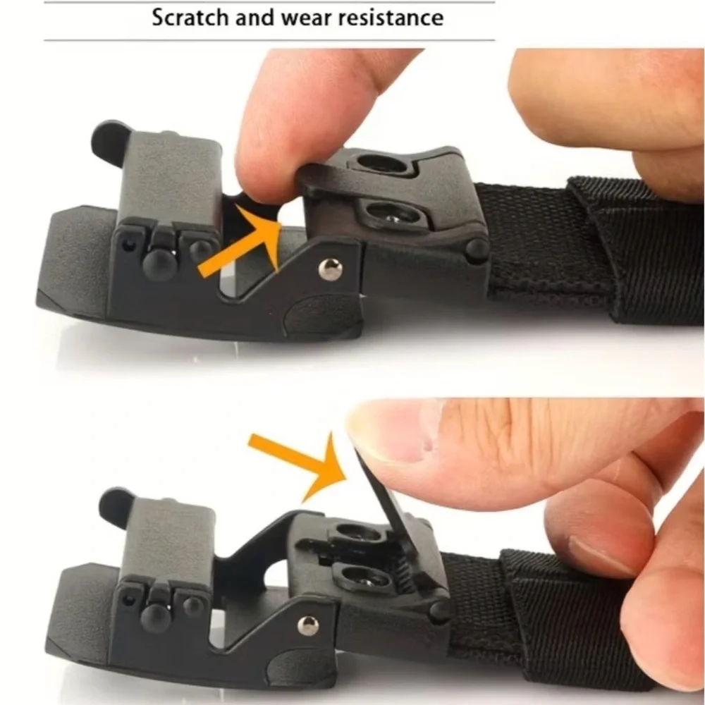 NWT TUSHI Unisex Black Belt Quick Release Durable